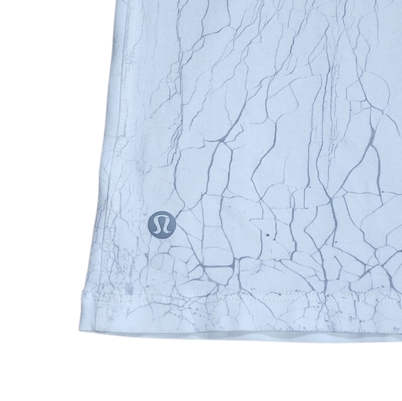 Lululemon All Yours Tank Top Size 8 Thread Dye White Silver Drop - Picture 7 of 8